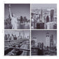 Wandprintset New York 80X80 Cm Canvas Meerkleurig