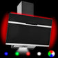 Afzuigkap Rgb-Led 60 Cm Roestvrij Staal En Gehard Glas