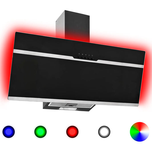 Afzuigkap Rgb-Led 90 Cm Roestvrij Staal En Gehard Glas