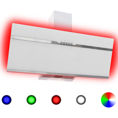 Afzuigkap Rgb-Led 90 Cm Roestvrij Staal En Gehard Glas