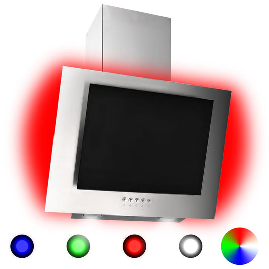 Afzuigkap Rgb-Led 60 Cm Roestvrij Staal En Gehard Glas