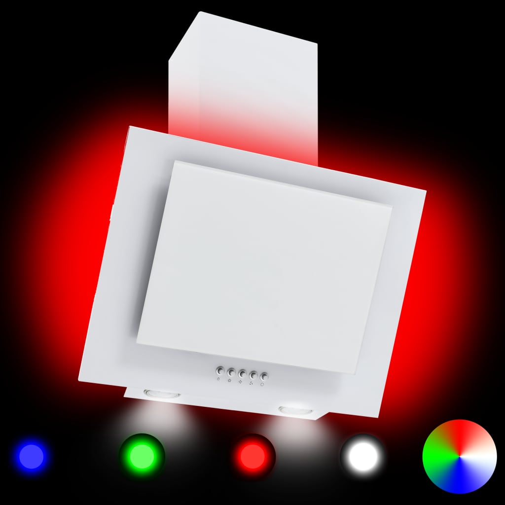 Afzuigkap Rgb-Led 60 Cm Roestvrij Staal En Gehard Glas