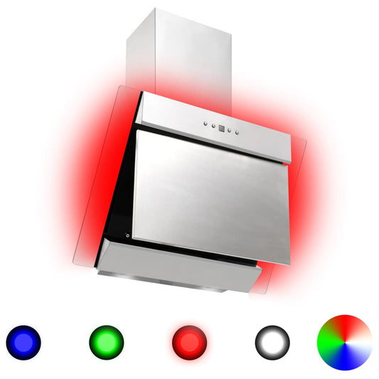 Afzuigkap Rgb-Led 60 Cm Roestvrij Staal En Gehard Glas