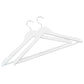 20-Delige Kledinghangerset Anti-Slip Hardhout Wit