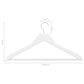 20-Delige Kledinghangerset Anti-Slip Hardhout Wit