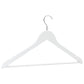 100-Delige Kledinghangerset Anti-Slip Hardhout Wit