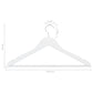 100-Delige Kledinghangerset Anti-Slip Hardhout Wit