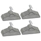 100-Delige Kledinghangerset Anti-Slip Fluweel Grijs