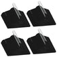 100-Delige Kledinghangerset Anti-Slip Fluweel Zwart