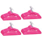 100-Delige Kledinghangerset Anti-Slip Fluweel Roze