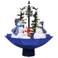 Kerstboom Sneeuwend Met Paraplubasis 75 Cm Pvc Blauw