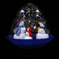 Kerstboom Sneeuwend Met Paraplubasis 75 Cm Pvc Blauw