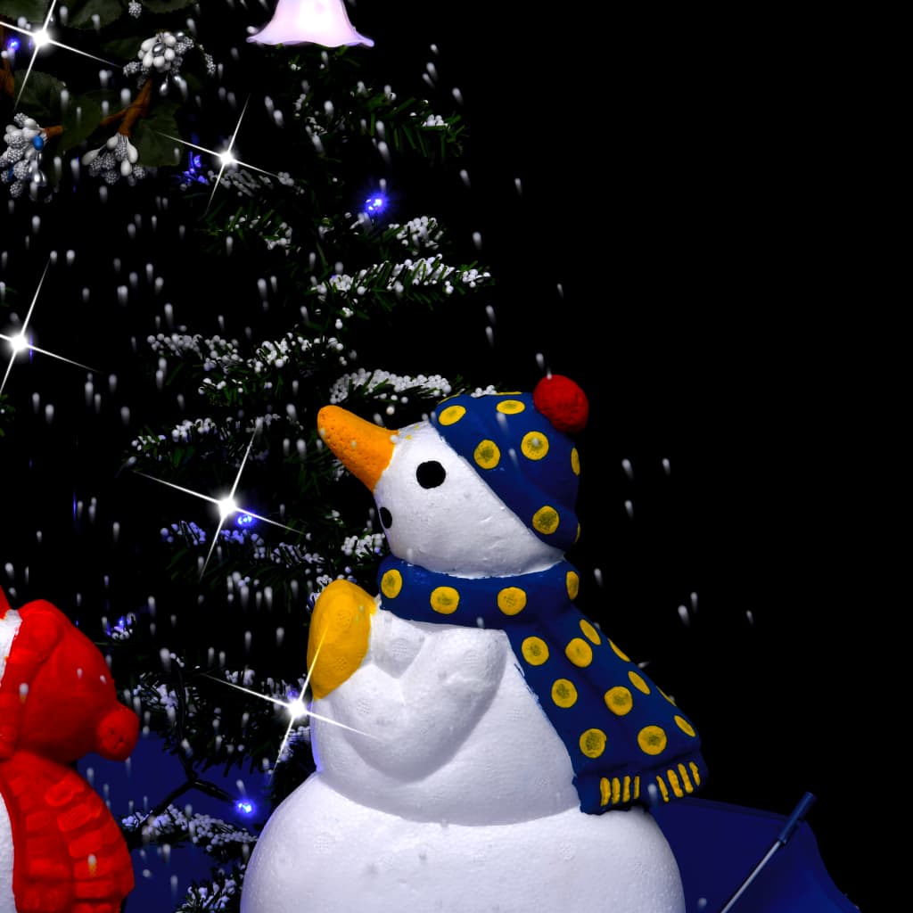 Kerstboom Sneeuwend Met Paraplubasis 75 Cm Pvc Blauw