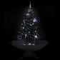 Kerstboom Sneeuwend Met Paraplubasis 140 Cm Pvc Zwart