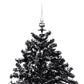 Kerstboom Sneeuwend Met Paraplubasis 140 Cm Pvc Zwart