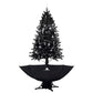 Kerstboom Sneeuwend Met Paraplubasis 190 Cm Pvc Zwart