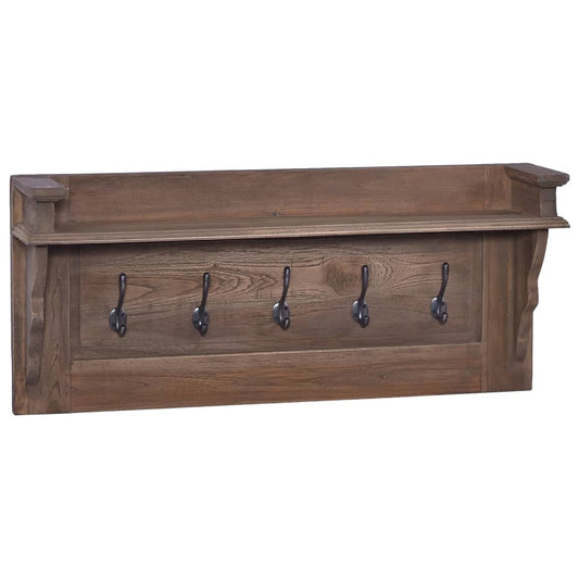 Wandkapstok 80X17X35 Cm Massief Teakhout
