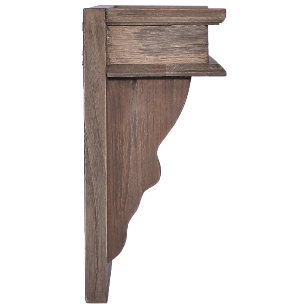 Wandkapstok 80X17X35 Cm Massief Teakhout