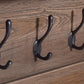 Wandkapstok 80X17X35 Cm Massief Teakhout