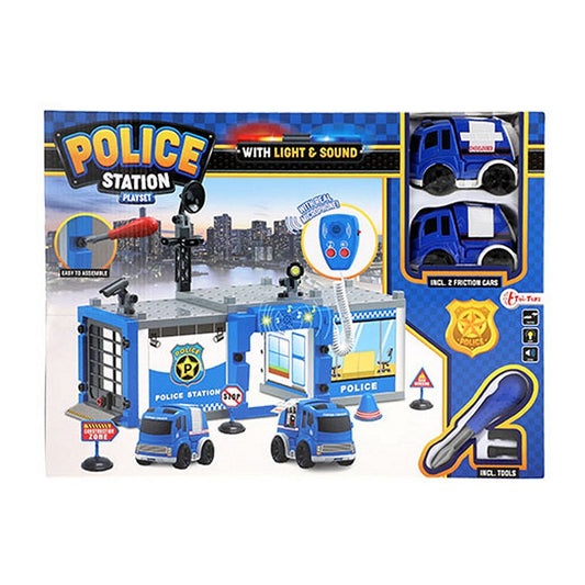 Toi-Toys Politiebureau Met 2 Auto&#039;S + Licht + Geluid