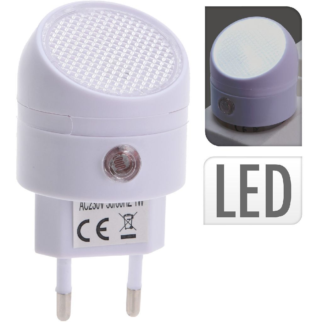 Basic Led-Nachtlamp Met Sensor Wit