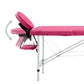 Massagetafel Inklapbaar 4 Zones Aluminum Roze