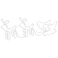 Buitenkerstversiering Rendieren En Slee 576 Led's