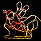Kerstverlichting 4 Xxl Rendieren En Slee 1548 Led's 500X80 Cm