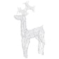 Buitenkerstversiering Rendieren 90 Led's 60X16X100 Cm Acryl
