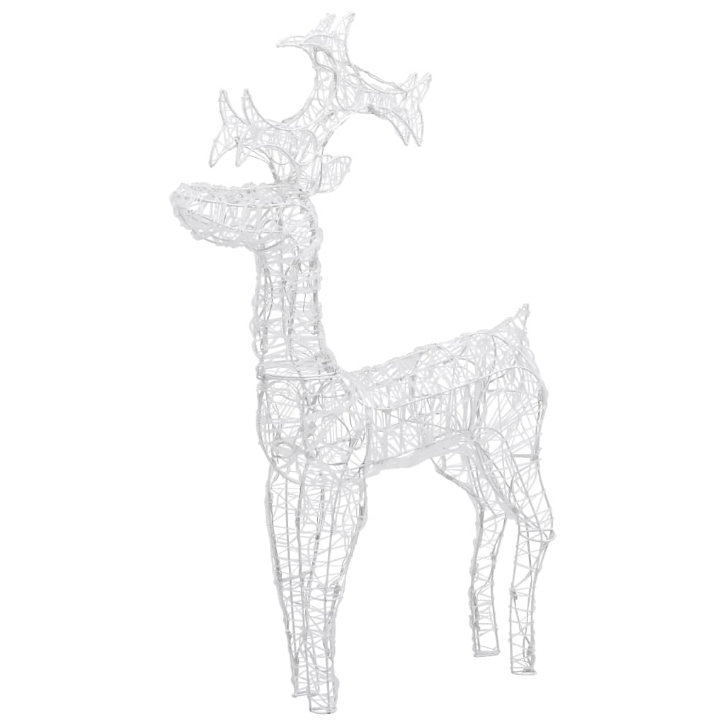 Buitenkerstversiering Rendieren 90 Led's 60X16X100 Cm Acryl