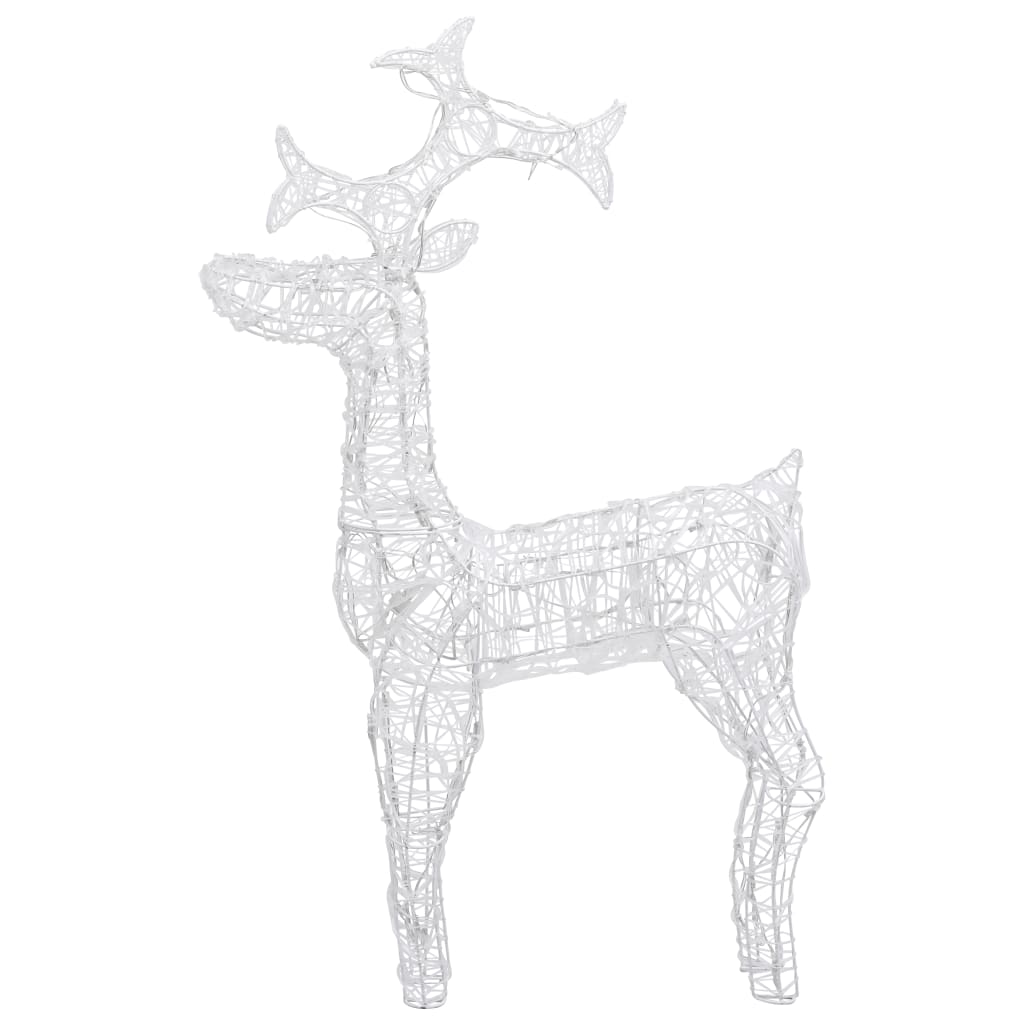 Buitenkerstversiering Rendieren 90 Led's 60X16X100 Cm Acryl