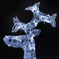 Buitenkerstversiering Rendieren 90 Led's 60X16X100 Cm Acryl
