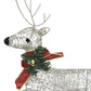 Buitenkerstversiering Rendieren En Slee 60 Led's Goudkleurig