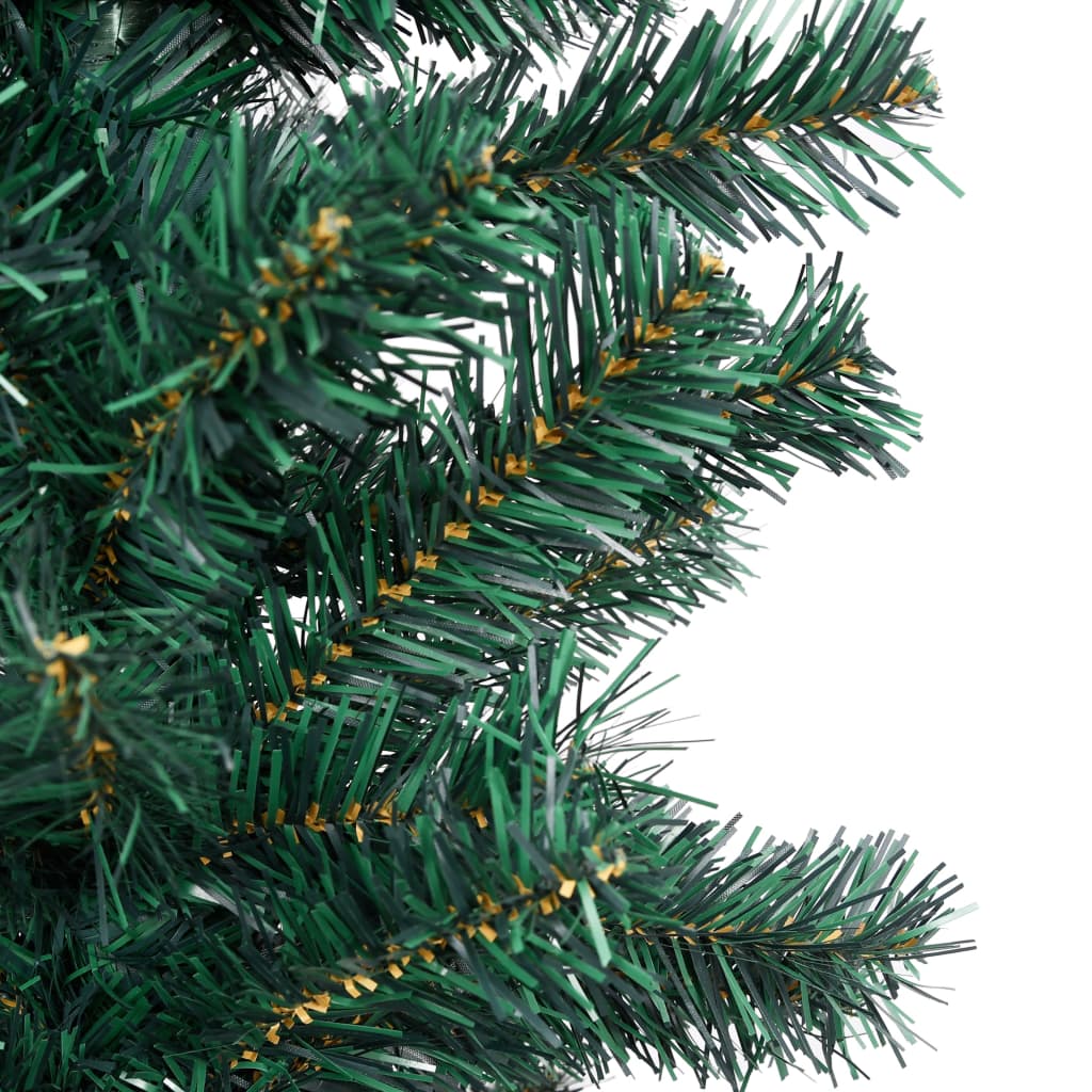 Kunstkerstboom Met Standaard Smal 180 Cm Pvc Groen