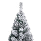 Kunstkerstboom Met Sneeuw Smal 150 Cm Pvc Groen