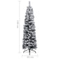 Kunstkerstboom Met Sneeuw Smal 150 Cm Pvc Groen