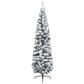 Kunstkerstboom Met Sneeuw Smal 180 Cm Pvc Groen