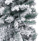 Kunstkerstboom Met Sneeuw Smal 180 Cm Pvc Groen