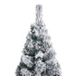 Kunstkerstboom Met Sneeuw Smal 240 Cm Pvc Groen