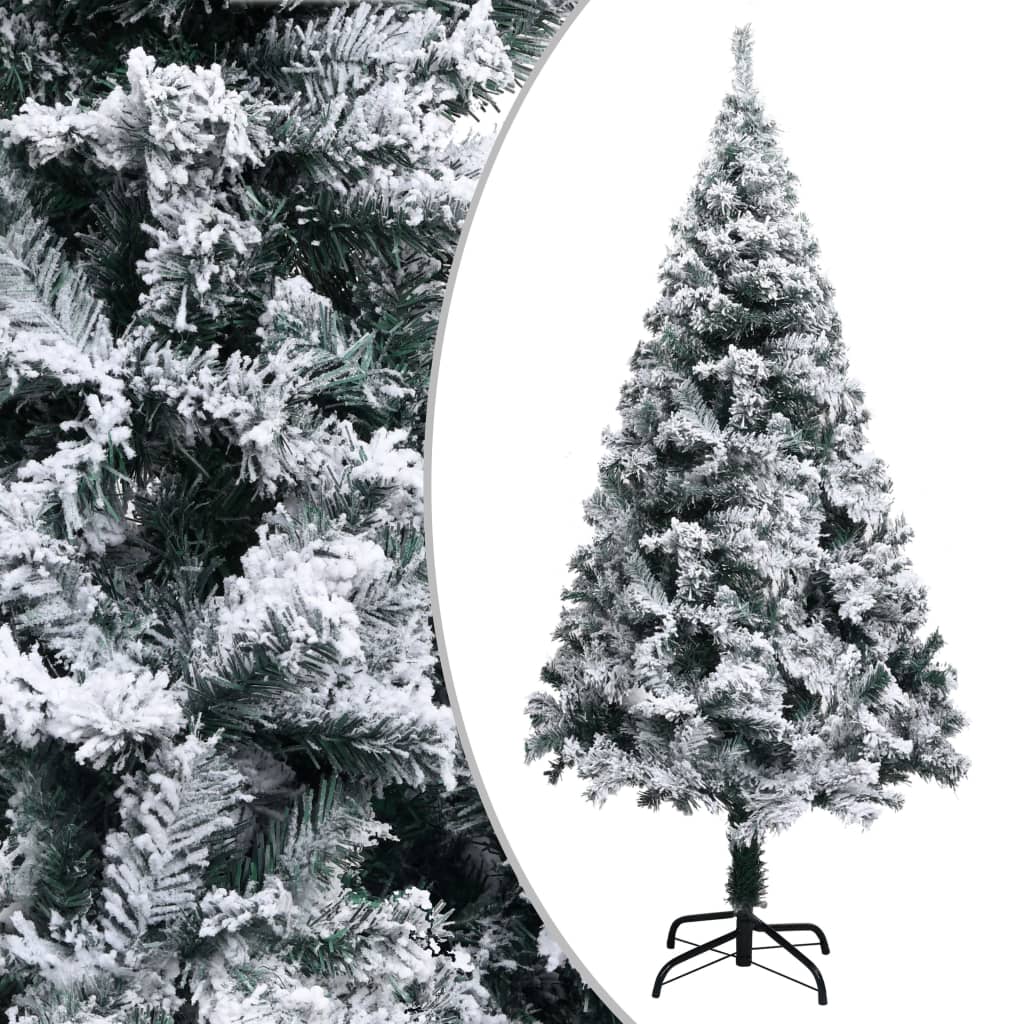 Kunstkerstboom Met Sneeuw 150 Cm Pvc Groen