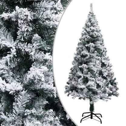 Kunstkerstboom Met Sneeuw 150 Cm Pvc Groen