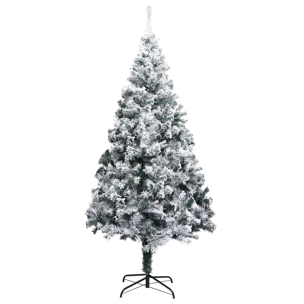 Kunstkerstboom Met Sneeuw 210 Cm Pvc Groen
