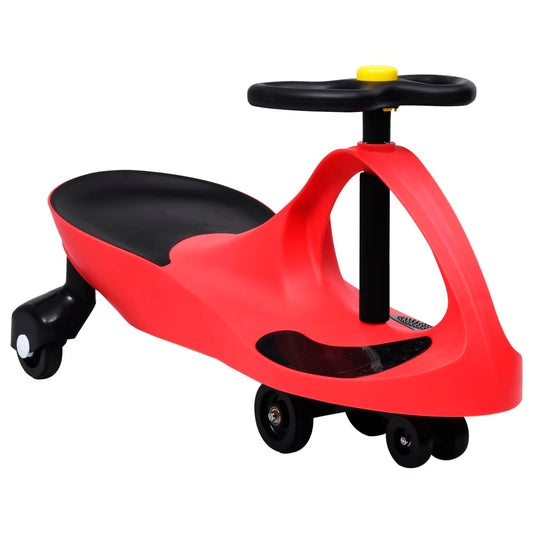Loopauto Wiebelend Met Toeter Rood