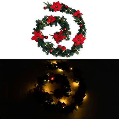 Kerstslinger Met Led-Lampjes 2,7 M Pvc Groen