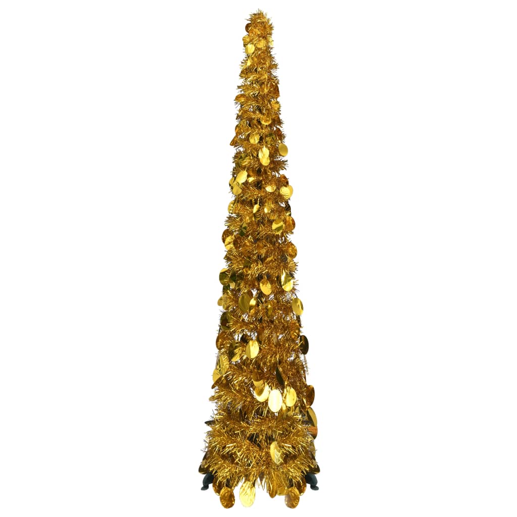Kunstkerstboom Pop-Up 120 Cm Pet Goudkleurig