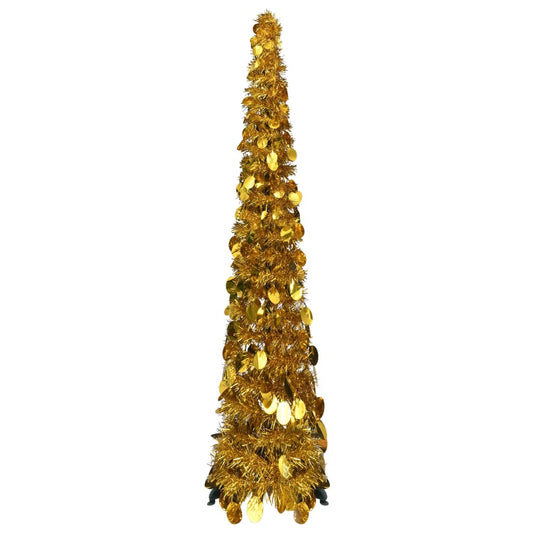 Kunstkerstboom Pop-Up 120 Cm Pet Goudkleurig