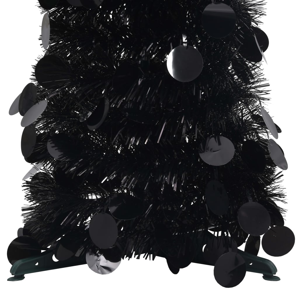 Kunstkerstboom Pop-Up 120 Cm Pet Zwart