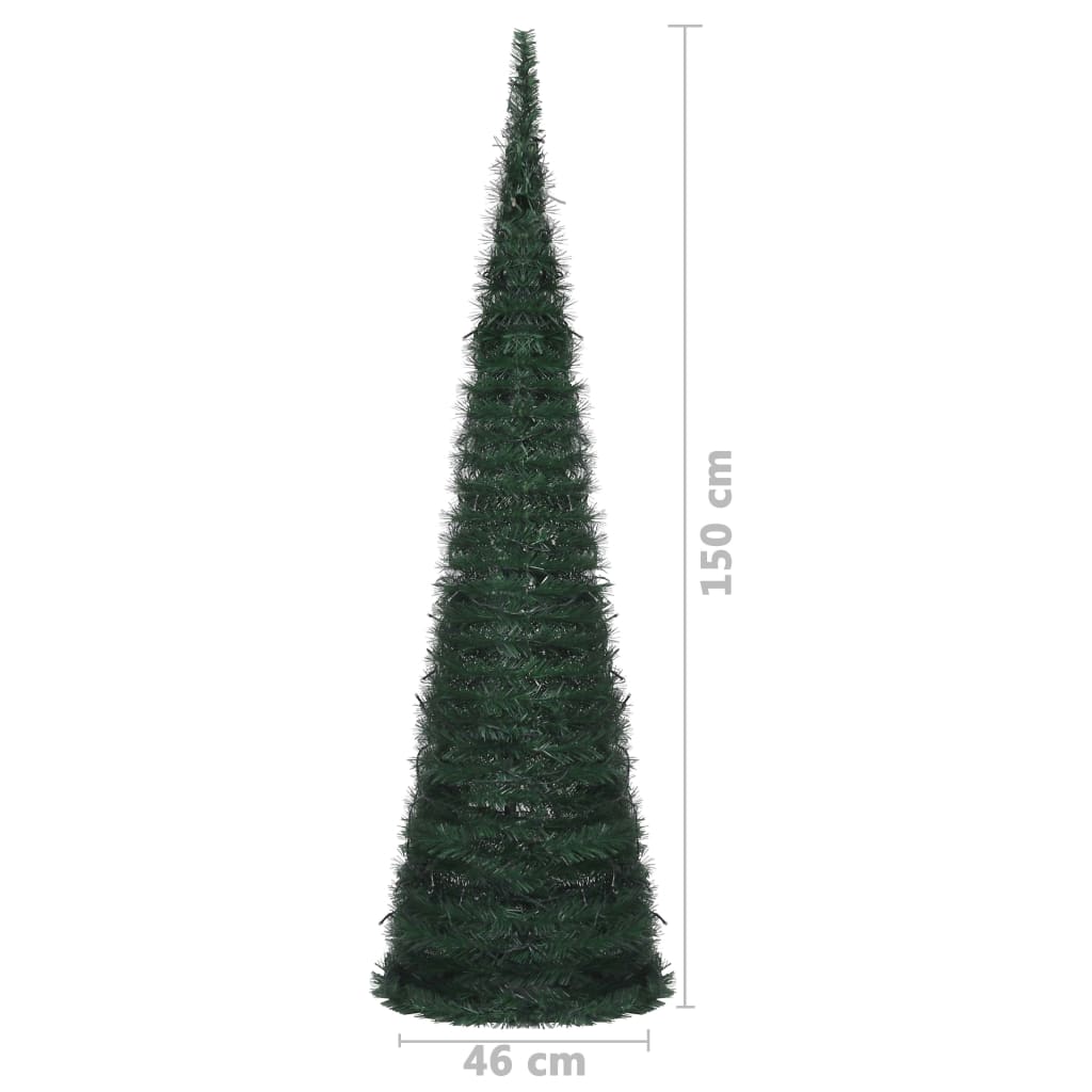 Kunstkerstboom Met Led Pop-Up 150 Cm Groen