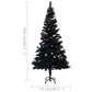 Kunstkerstboom Met Standaard 150 Cm Pvc Zwart