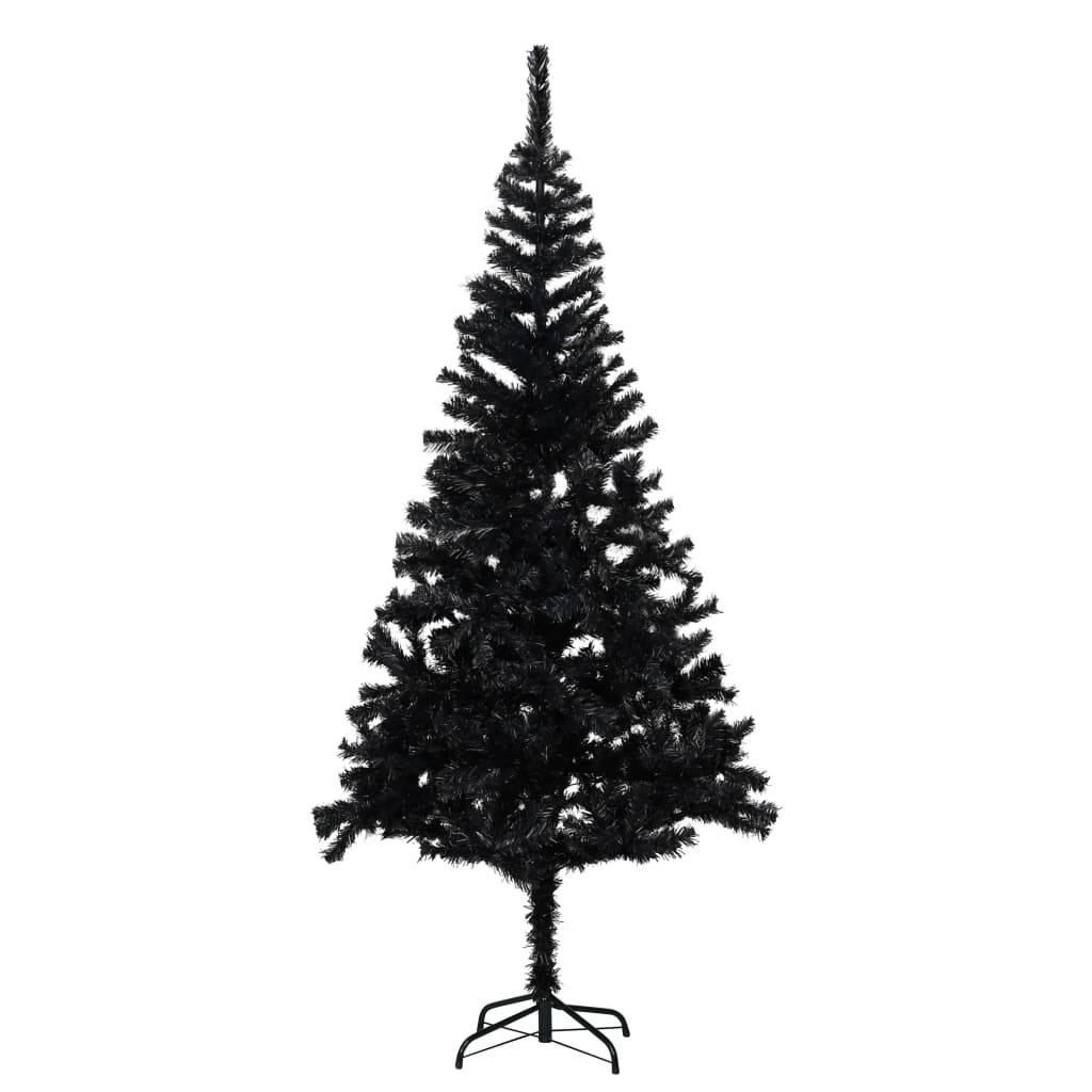 Kunstkerstboom Met Standaard 210 Cm Pvc Zwart